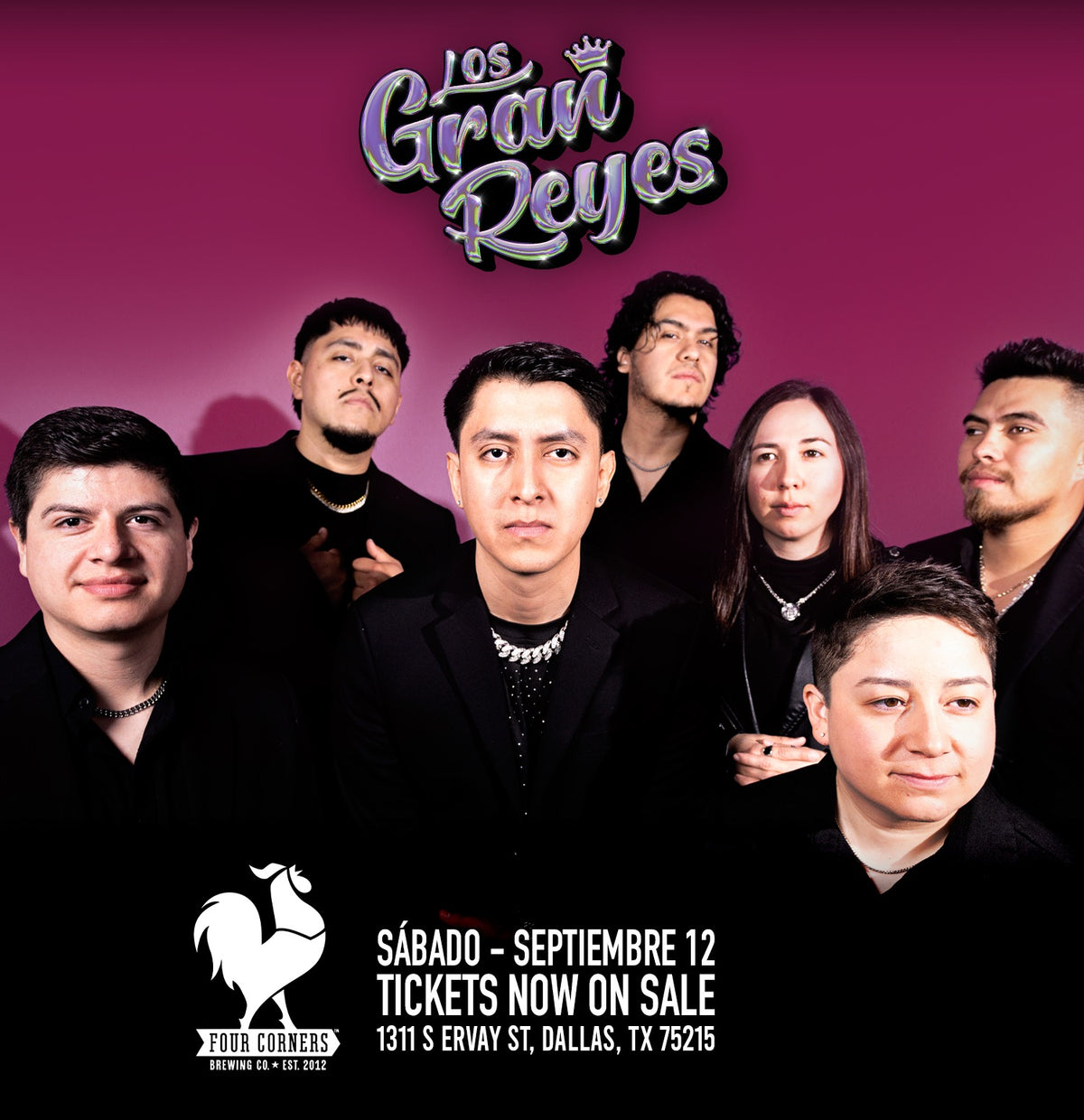 Los Gran Reyes at Four Corners 14 Year Anniversary - 9/12/26 - Dallas, TX